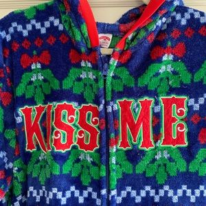 Men’s Kiss Me Onesie Pajamas